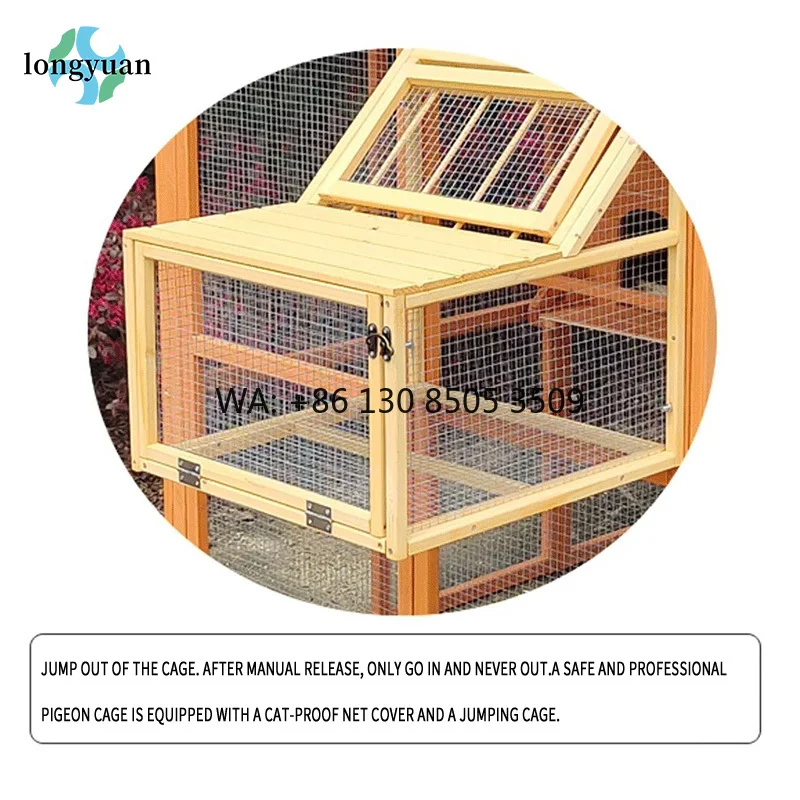 Urban Farming Garden - Neues Design Regenfester Großer Holz-Taubenkäfig für